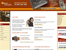 Tablet Screenshot of anuncios-radio.com